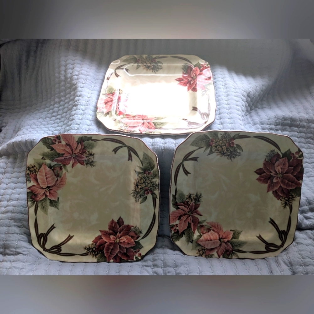 Coventry Designers Choice Floral Square Plates Set